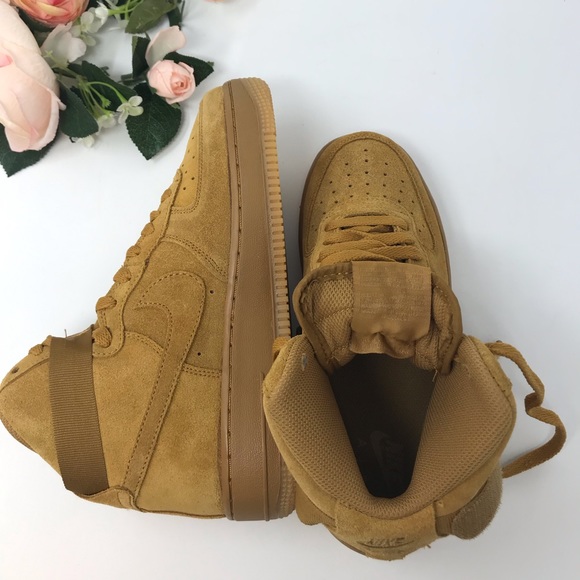 Nike Air Force 1 HIgh LV8 GS Wheat k/W AUTHENTIC - Picture 6 of 8